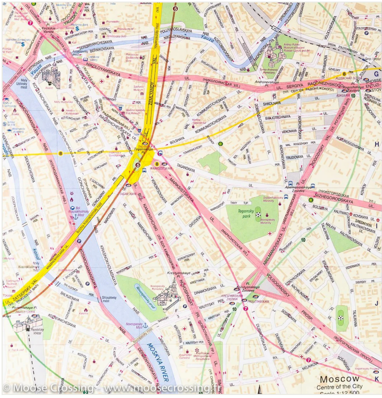 【T-MAPS】モスクワ Moscow Russia