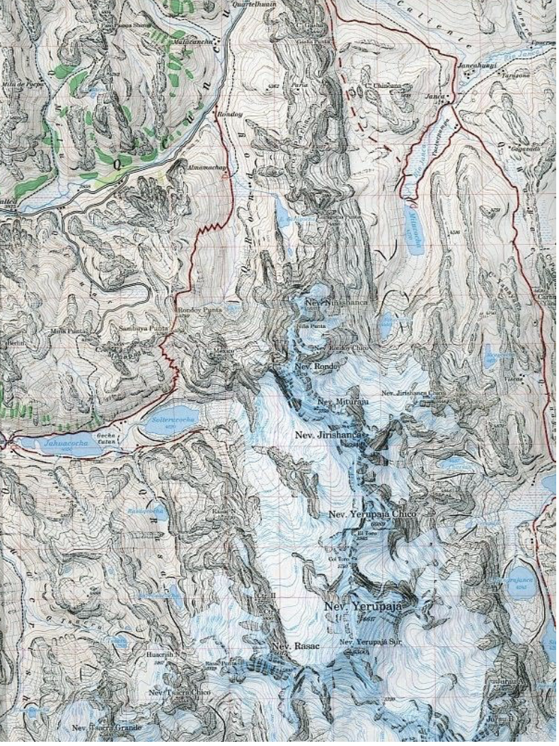 【T-MAPS】ワイワッシュ山群(ペルー) Cordillera Huayhuash (Peru)