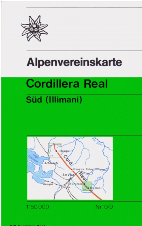 【T-MAPS】レアル山群南部(イリマニ) Cordillera Real Sud (Illimani)
