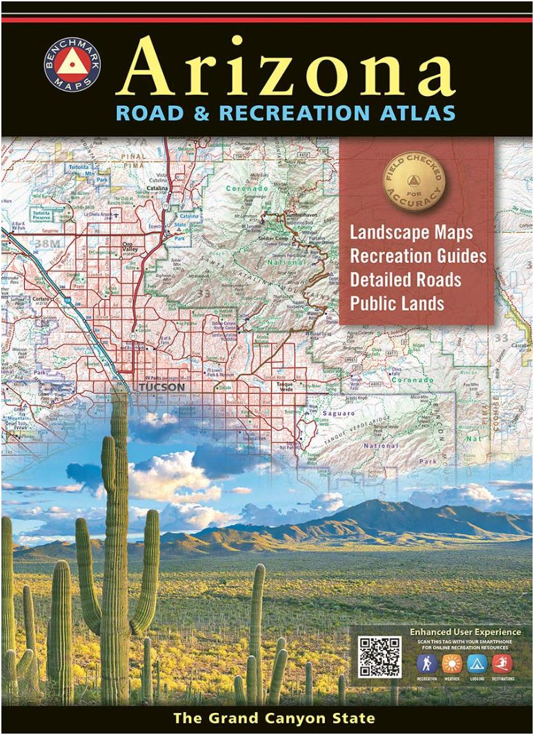【T-MAPS】アリゾナ州ロード&レクリエーション・アトラス Arizona Road & Recreation Atlas