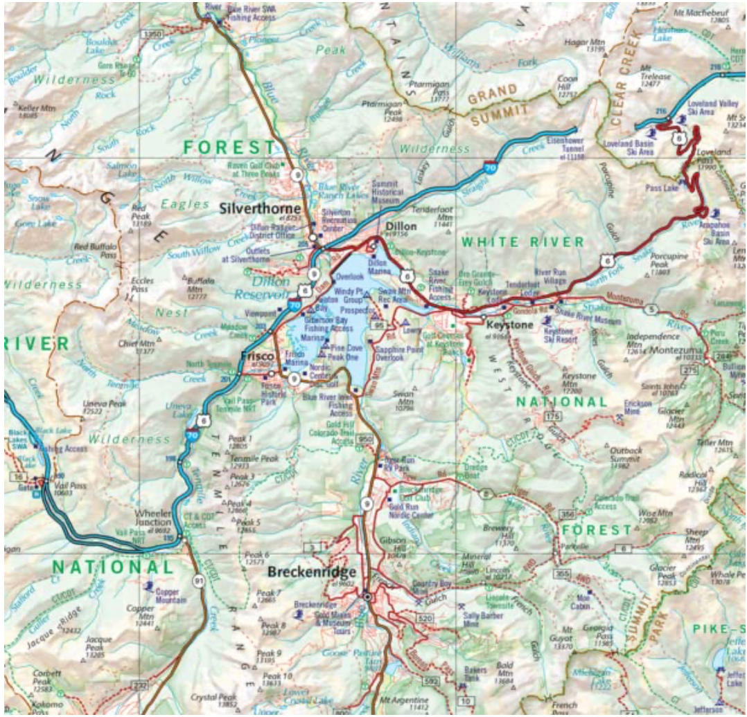 【T-MAPS】コロラド州ロード&レクリエーション・アトラス Colorado Road & Recreation Atlas
