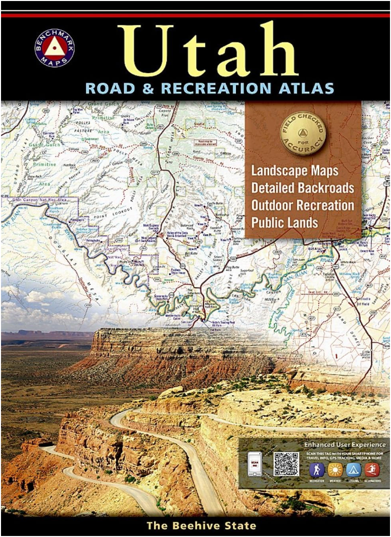 【T-MAPS】ユタ州ロード&レクリエーション・アトラス Utah Road & Recreation Atlas