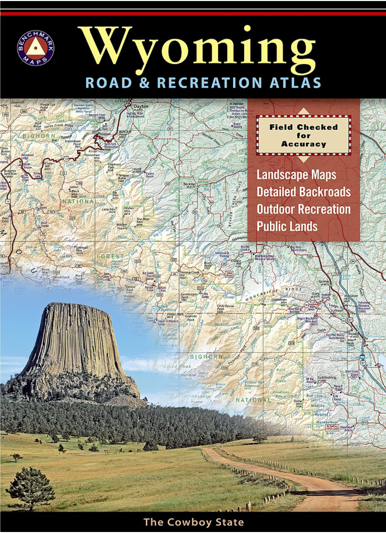 【T-MAPS】ワイオミング州ロード&レクリエーション・アトラス Wyoming Road & Recreation Atlas