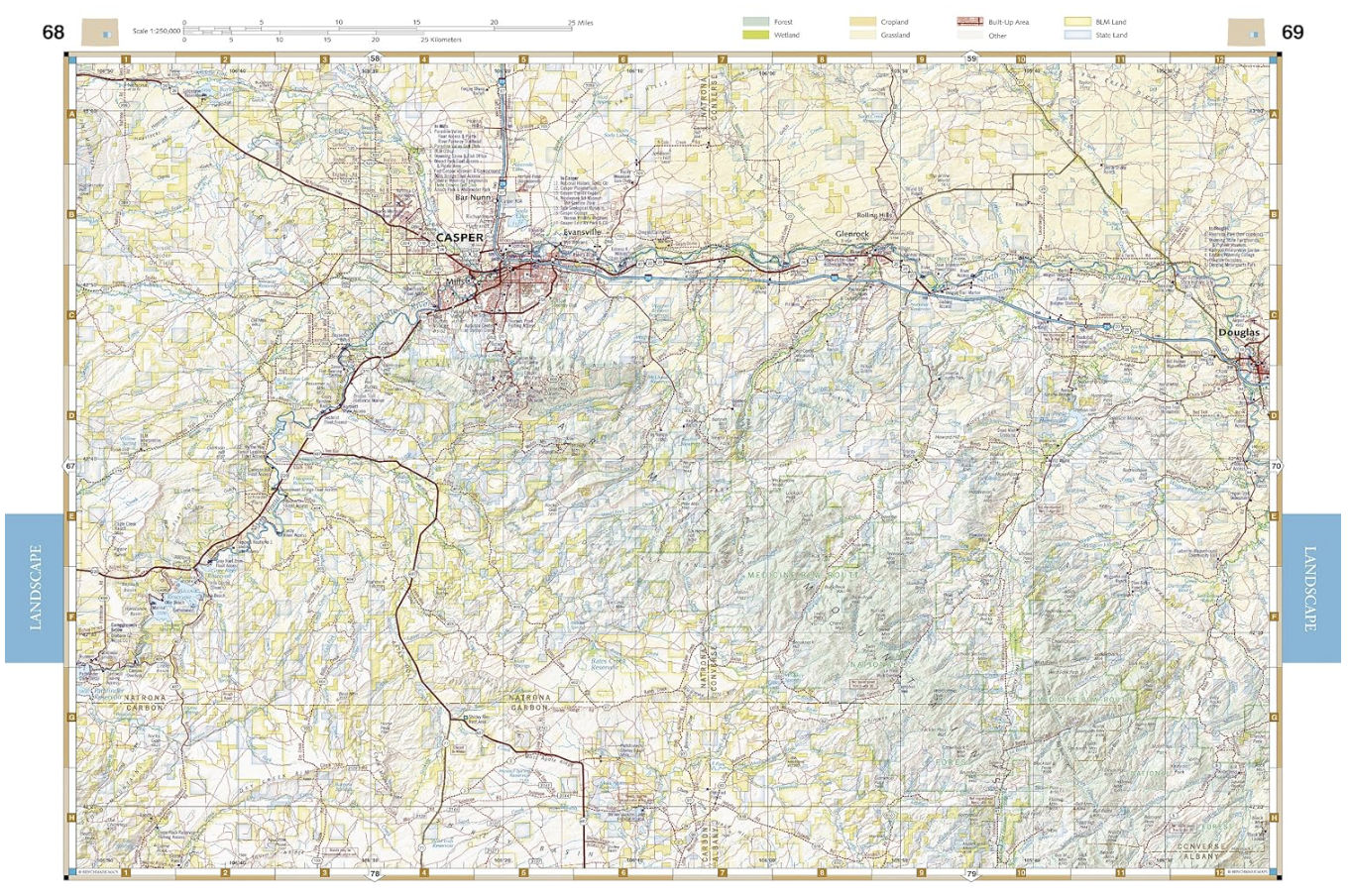 【T-MAPS】ワイオミング州ロード&レクリエーション・アトラス Wyoming Road & Recreation Atlas