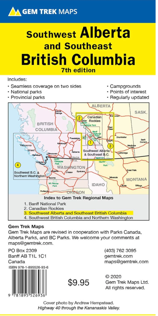 【T-MAPS】アルバータ南西部~BC州南東部 Southwest Alberta Southeast B.C.