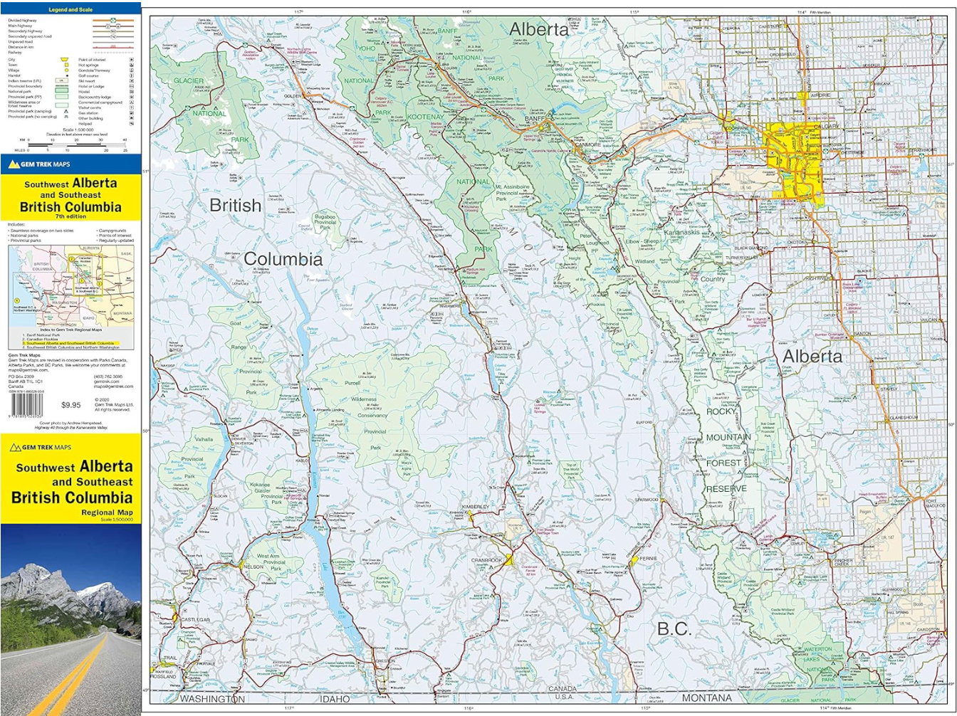 【T-MAPS】アルバータ南西部~BC州南東部 Southwest Alberta Southeast B.C.