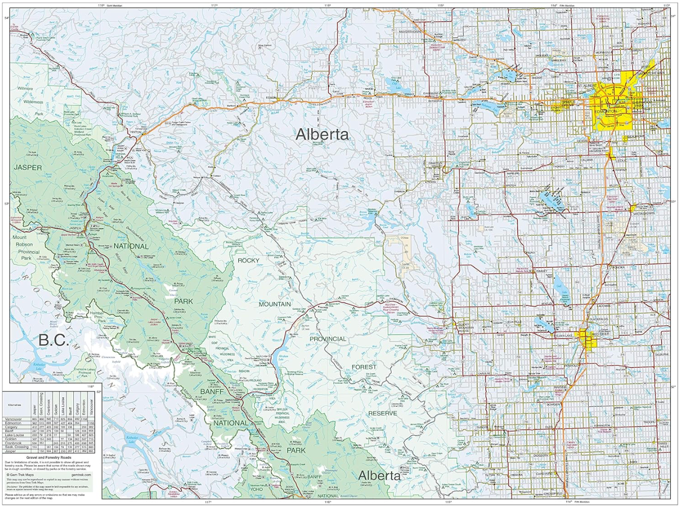 【T-MAPS】アルバータ南西部~BC州南東部 Southwest Alberta Southeast B.C.