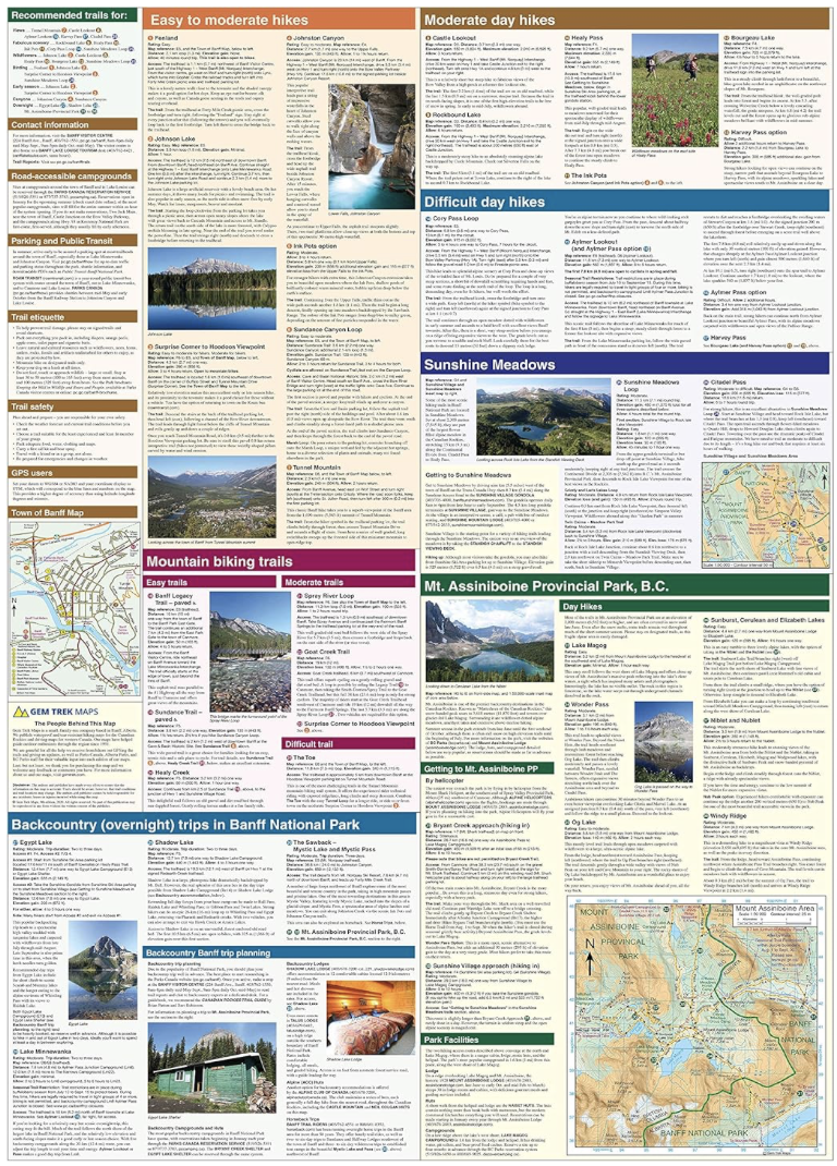 【T-MAPS】バンフ、Mt. アシニボイン Banff & Mount Assiniboine