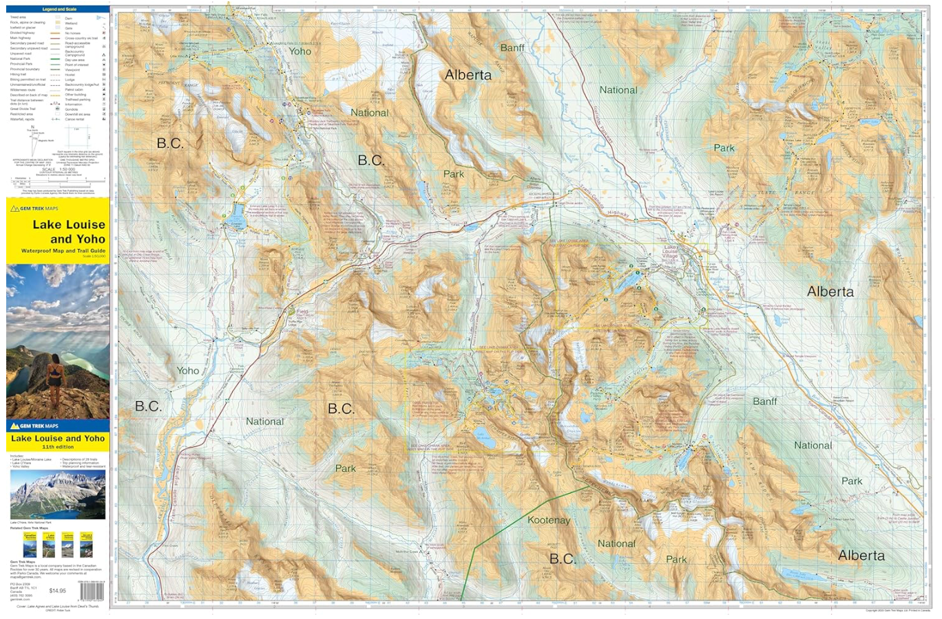 【T-MAPS】レイク・ルイーズ&ヨーホー Lake Louise & Yoho