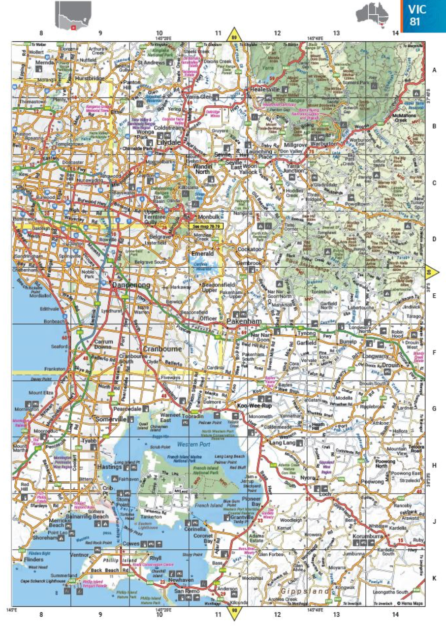 【T-MAPS】オーストラリア・ロード&4WDツーリング・アトラス Australia Road & 4WD Touring Atlas