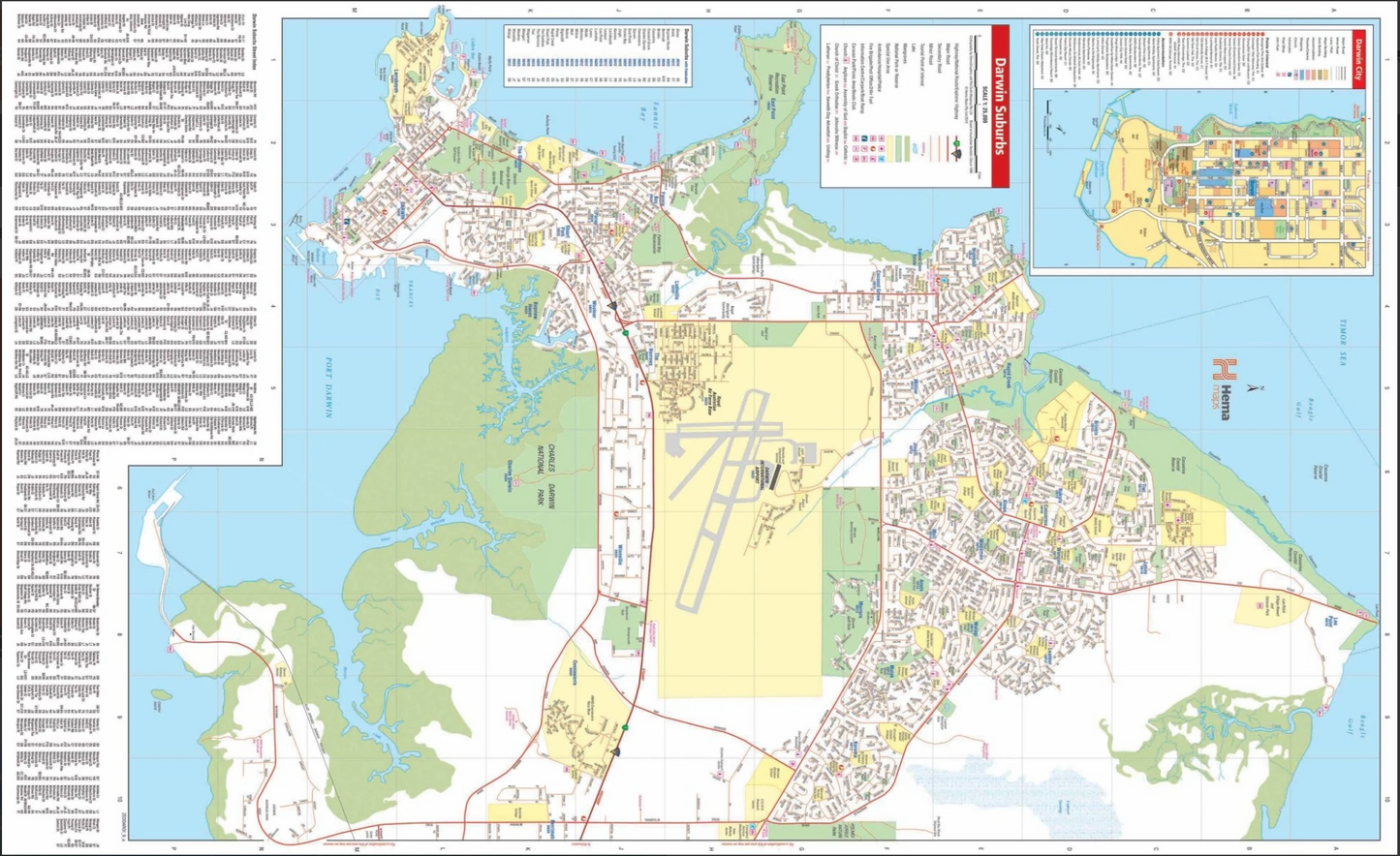 【T-MAPS】ダーウィン、周辺マップ Darwin and Region