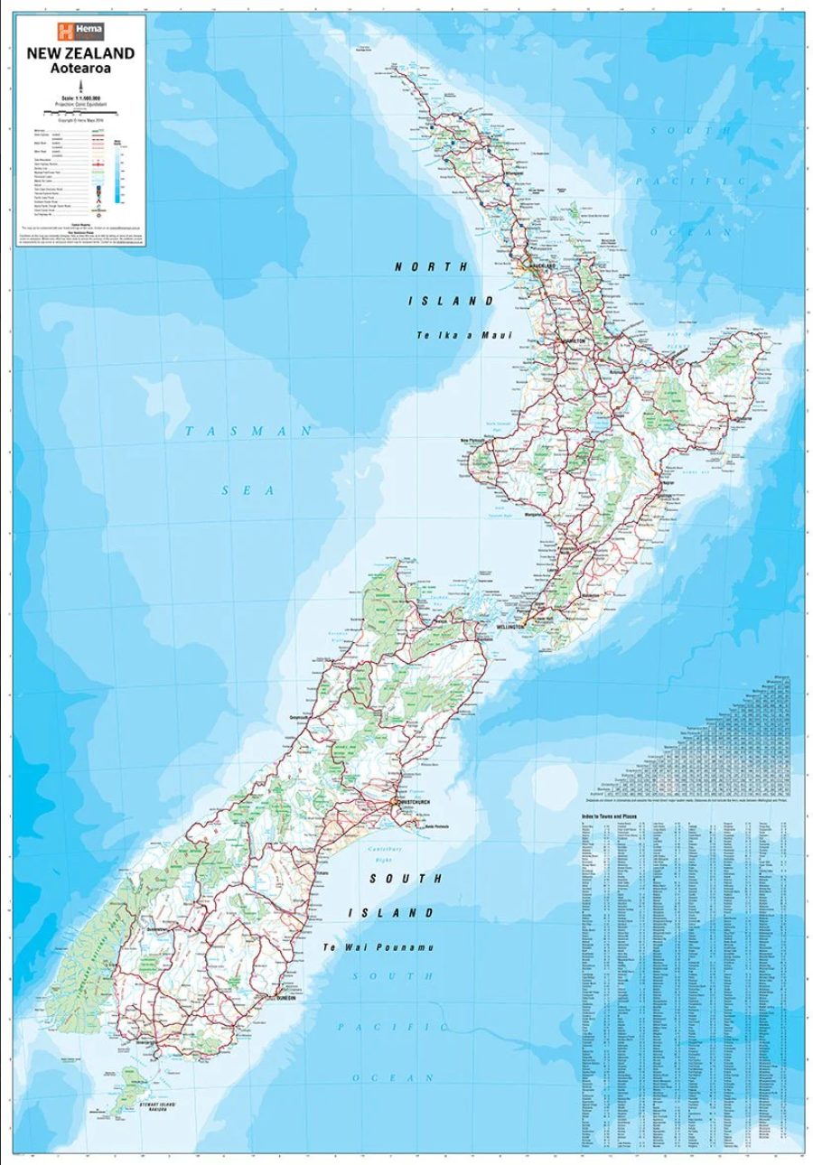 【T-MAPS】ニュージーランド・アオテアロア New Zealand Aotearoa