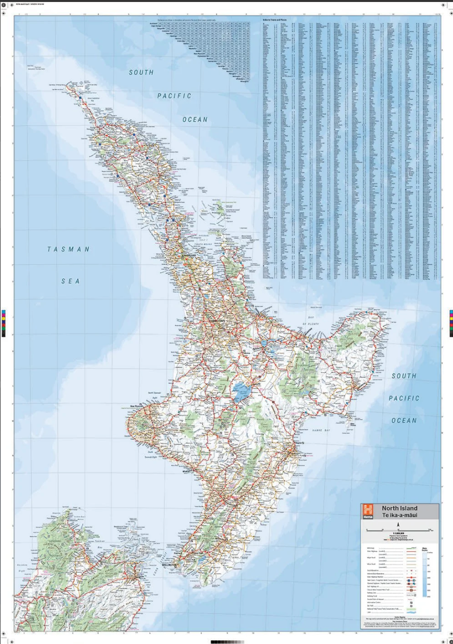 【T-MAPS】ニュージーランド北島 North Island