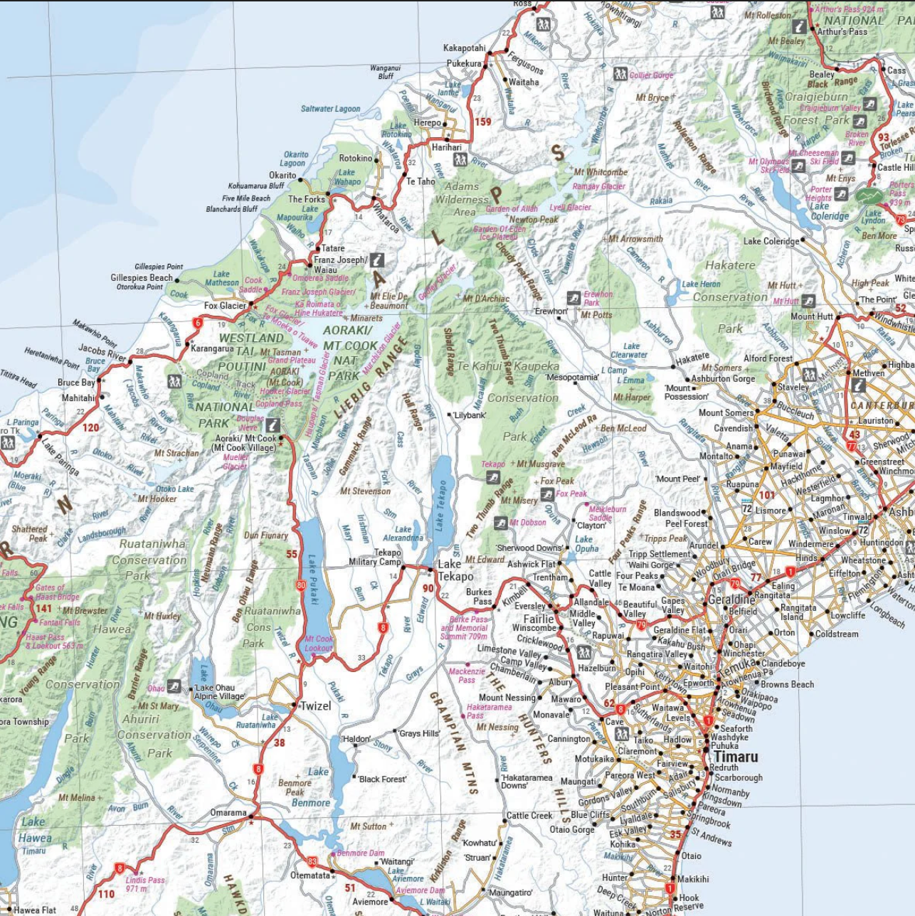 【T-MAPS】ニュージーランド南島 South Island