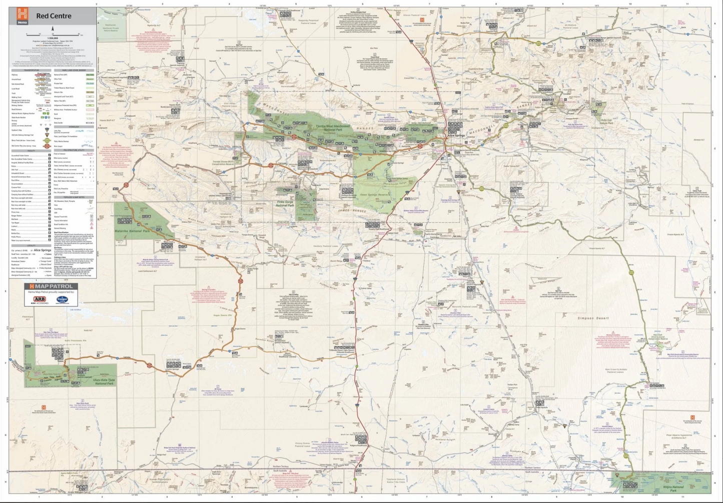 【T-MAPS】レッド・センター アリス・スプリングス~ウルル The Red Centre Alice Springs to Uluru