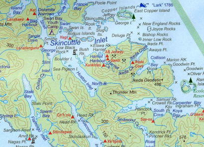 【T-MAPS】クィーン・シャーロット島、ハイダ・グワイ Queen Charlotte Islands / Haida Gwaii