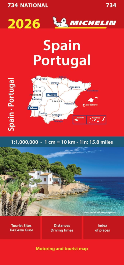 【T-MAPS】ミシュラン・スペイン・ポルトガル Michelin Spain Portugal