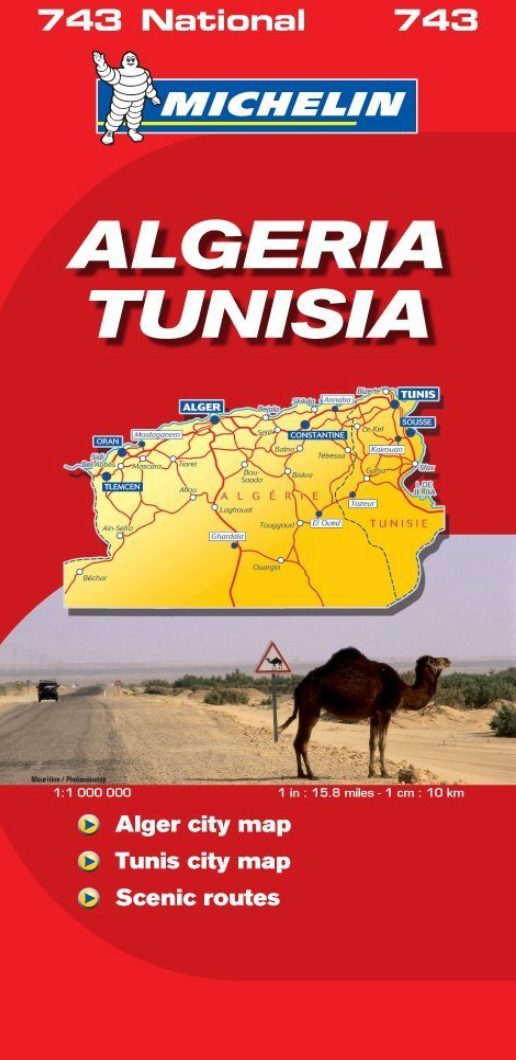 【T-MAPS】アルジェリア・チュニジア・トラベルマップ Algeria Tunisia