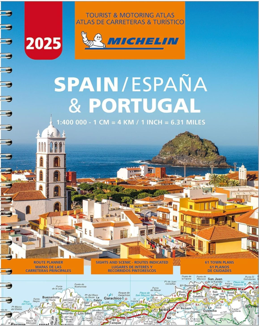 【T-MAPS】ミシュラン・アトラス・スペイン・ポルトガル Michelin Tourist & Motoring Atlas Spain & Portugal 2024