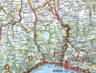 【T-MAPS】ミシュラン・イタリア北西部 Michelin Italia Nord-Ovest