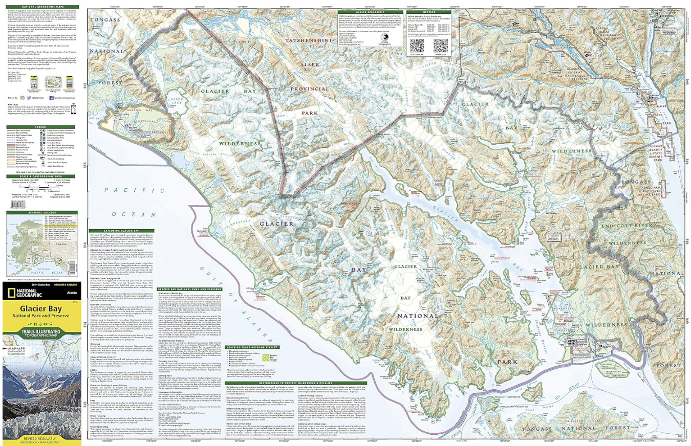 【T-MAPS】グレイシャー・ベイ国立公園 Glacier Bay National Park and Preserve