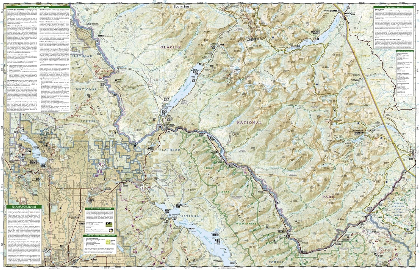【T-MAPS】グレイシャー・ウォータートン・レイク国立公園 Glacier Waterton Lakes National Parks