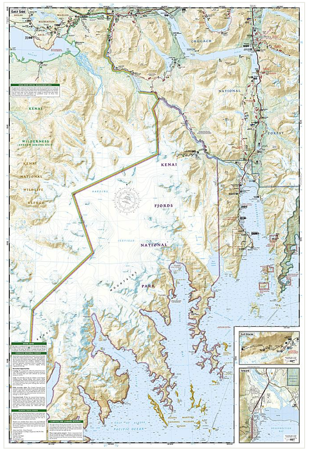 【T-MAPS】キナイ・フィヨルド国立公園 Kenai Fjords National Park