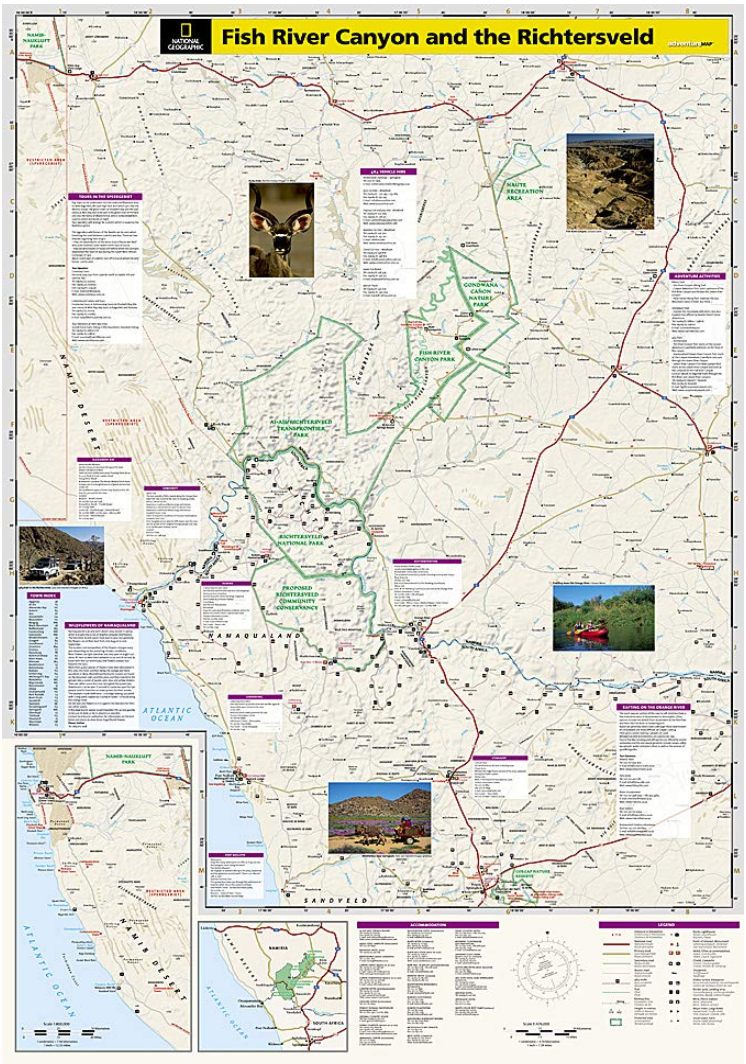 【T-MAPS】フィッシュ・リバー・キャニオン Fish River Canyon & the Richtersveld