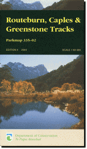 【T-MAPS】ルートバーン、ケイプルズ&グリーンストーン Routeburn, Caples & Greenstone Tracks