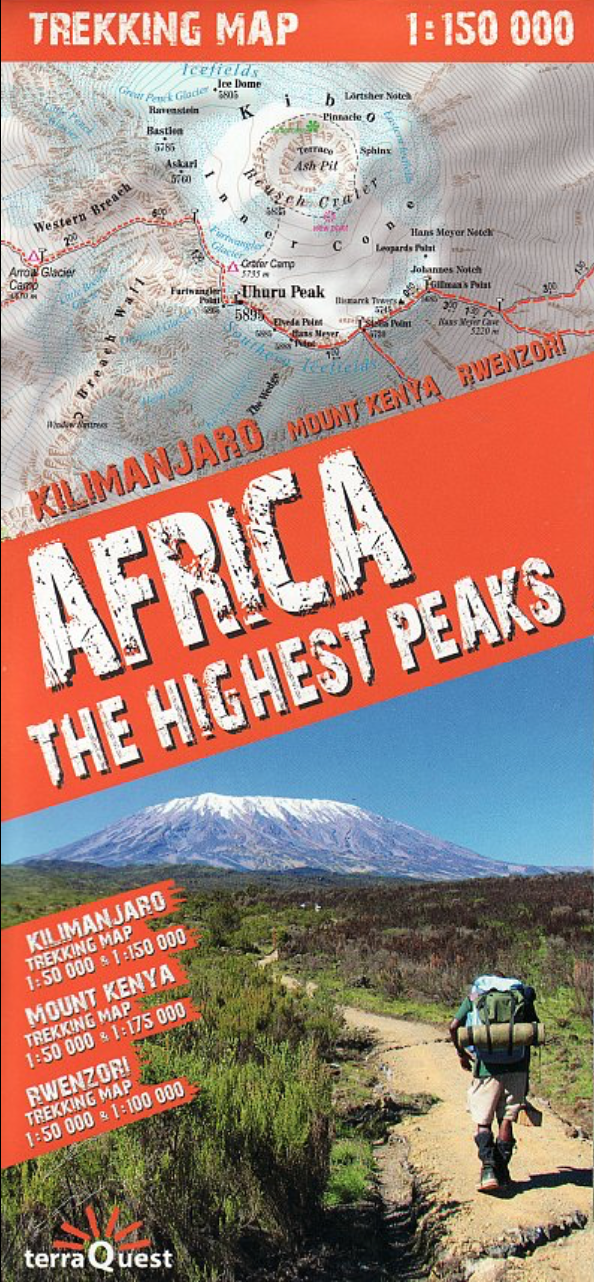 【T-MAPS】アフリカ高峰トレッキング・マップ Africa The Highest Peaks