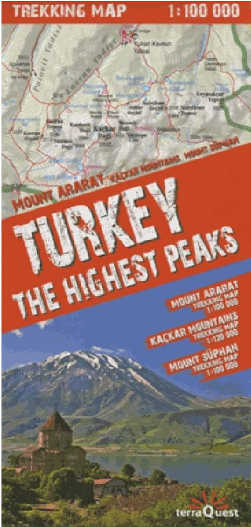 【T-MAPS】トルコ高峰トレッキング・マップ Turkey The Highest Peaks