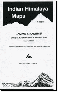【T-MAPS】インド・ヒマラヤ1 ジャンムー&カシミール Indian Himalaya Maps Sheet1 Jammu & Kashmir