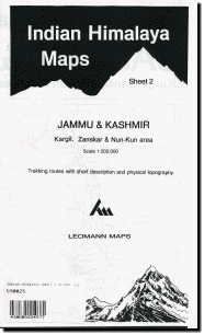 【T-MAPS】インド・ヒマラヤ2 ジャンムー&カシミール Indian Himalaya Maps Sheet2 Jammu & Kashmir