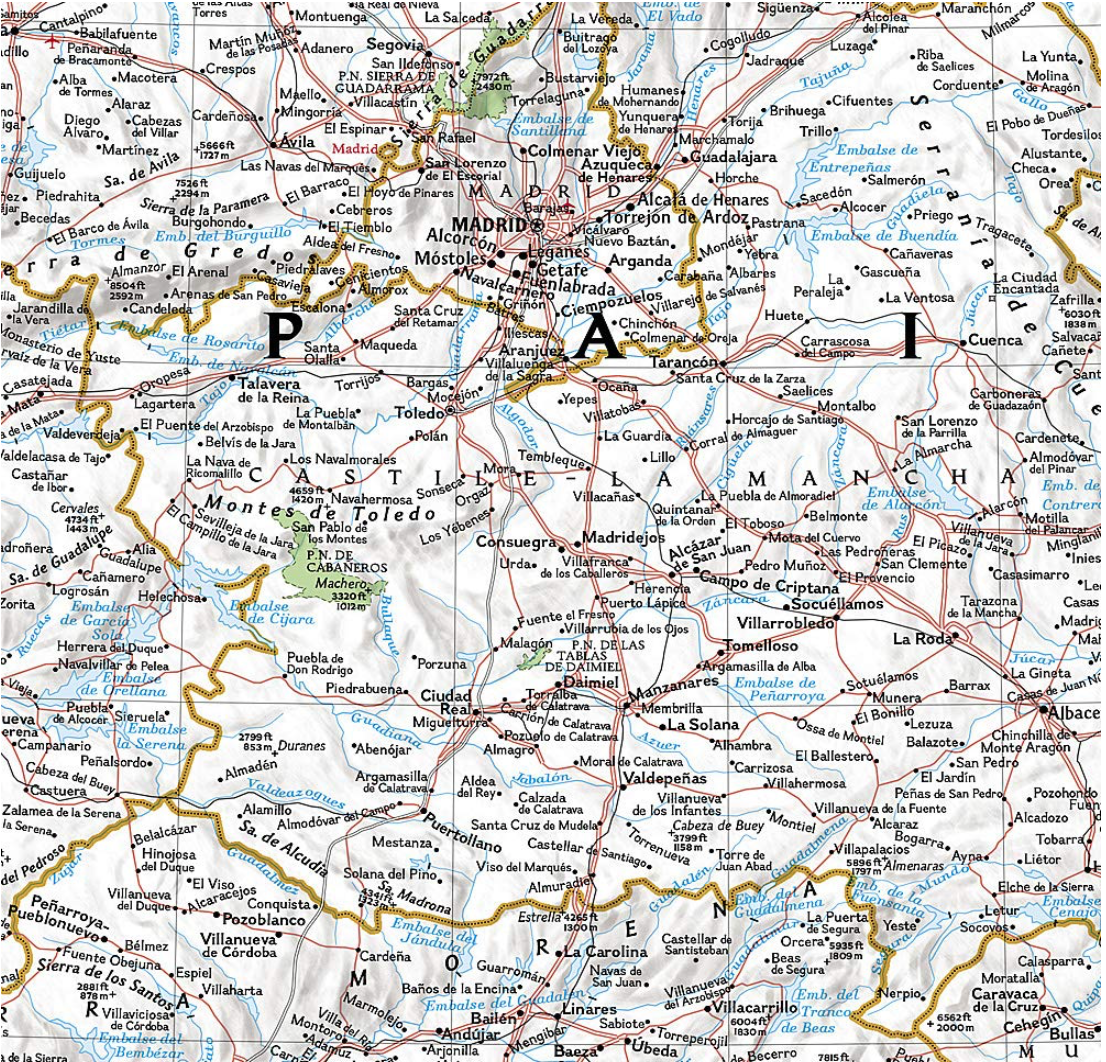 【T-MAPS】スペイン・ポルトガル・ウォールマップ Spain & Portugal Classic