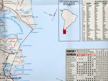 【T-MAPS】南部パタゴニア・フエゴ島 Patagonia Sur Tierra Del Fuego