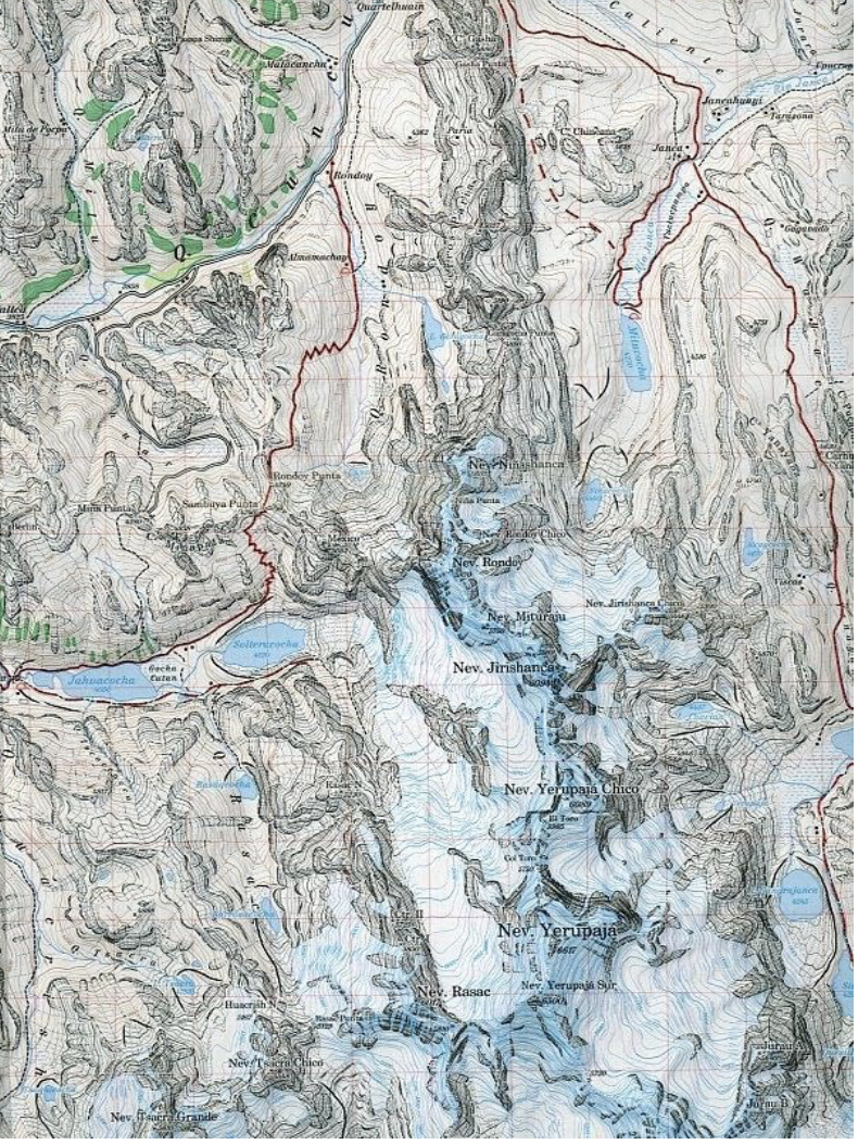 【T-MAPS】ワイワッシュ山群（ペルー） Cordillera Huayhuash (Peru)