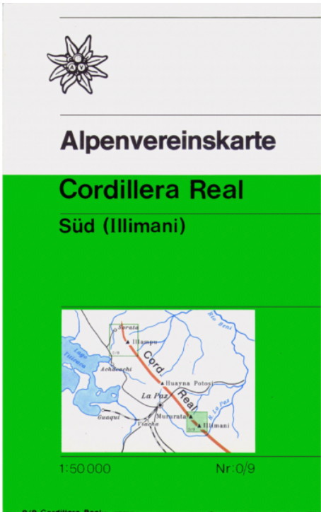 【T-MAPS】レアル山群南部（イリマニ） Cordillera Real Sud (Illimani)