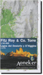 【T-MAPS】フィッツ・ロイ、セロ・トーレ1/5万詳細図 Fitz Roy & Cerro Torres