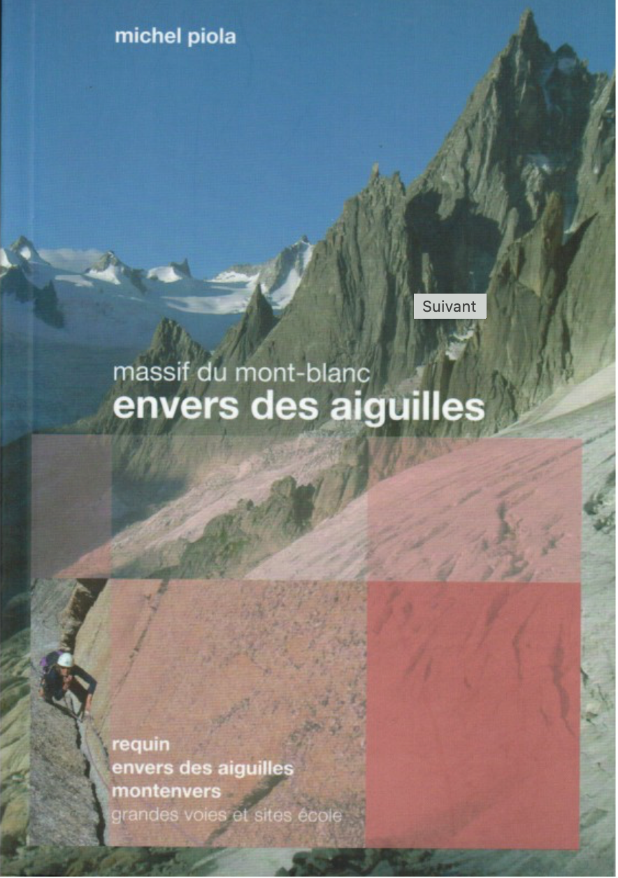 【T-MAPS】モンブラン山群マルチピッチ・ルート Mont Blanc Massif Envers des Aiguilles