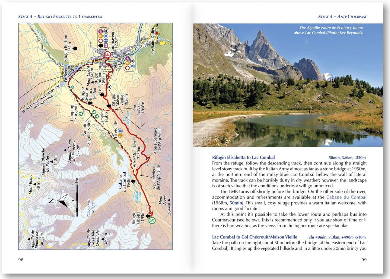 【T-MAPS】ツール・ド・モンブラン・ガイド Tour of Mont Blanc Trekking Guide