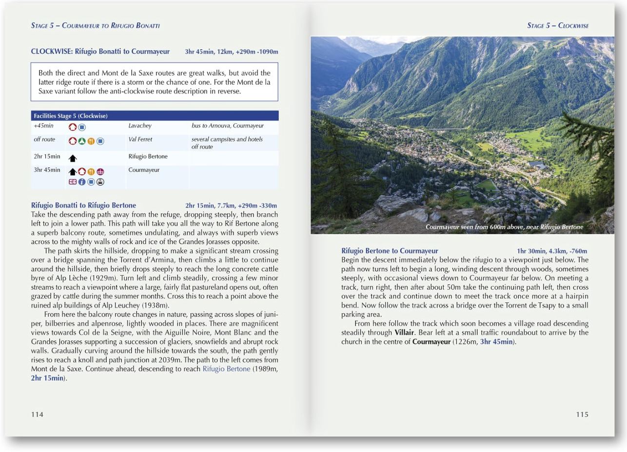 【T-MAPS】ツール・ド・モンブラン・ガイド Tour of Mont Blanc Trekking Guide