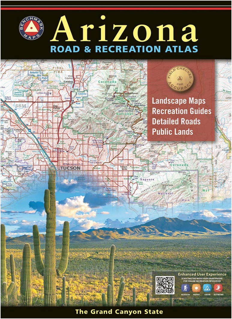 【T-MAPS】アリゾナ州ロード＆レクリエーション・アトラス Arizona Road & Recreation Atlas