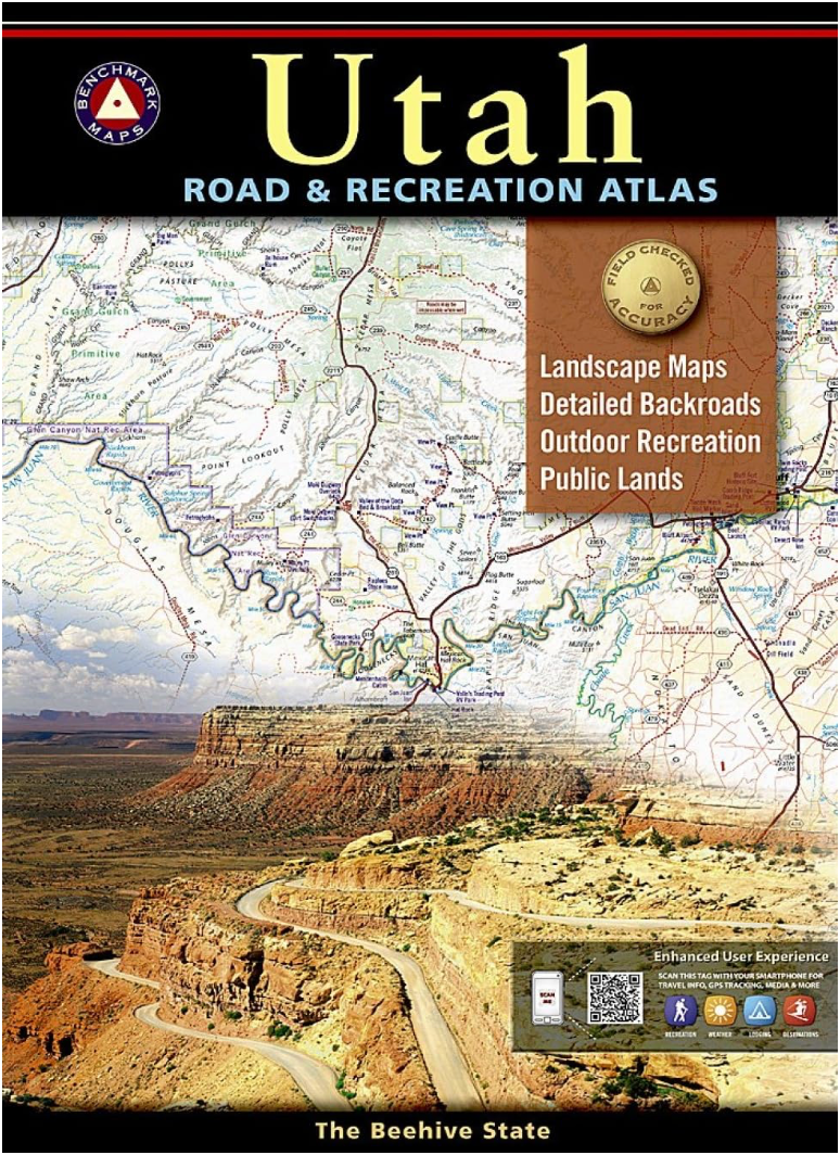 【T-MAPS】ユタ州ロード＆レクリエーション・アトラス Utah Road & Recreation Atlas