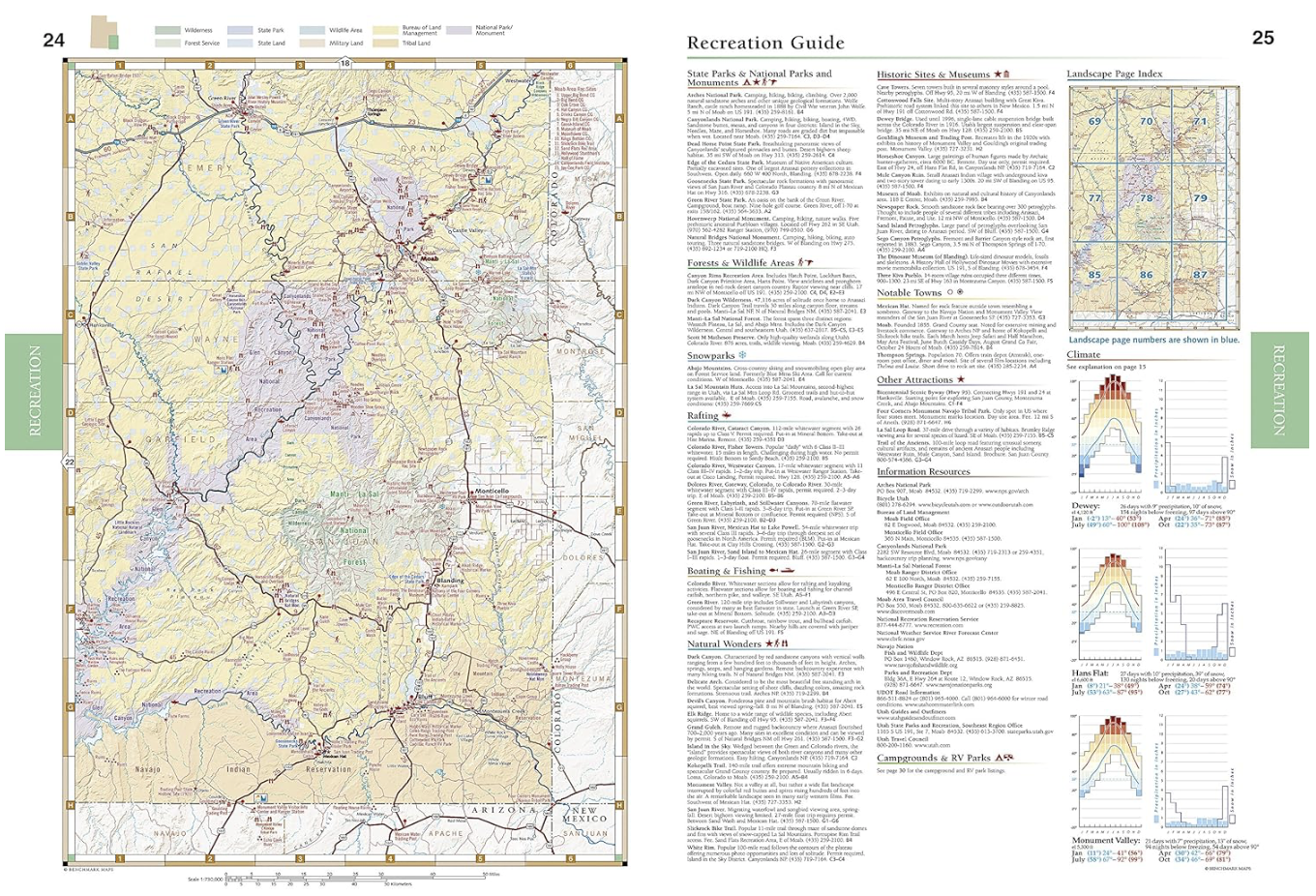 【T-MAPS】ユタ州ロード＆レクリエーション・アトラス Utah Road & Recreation Atlas