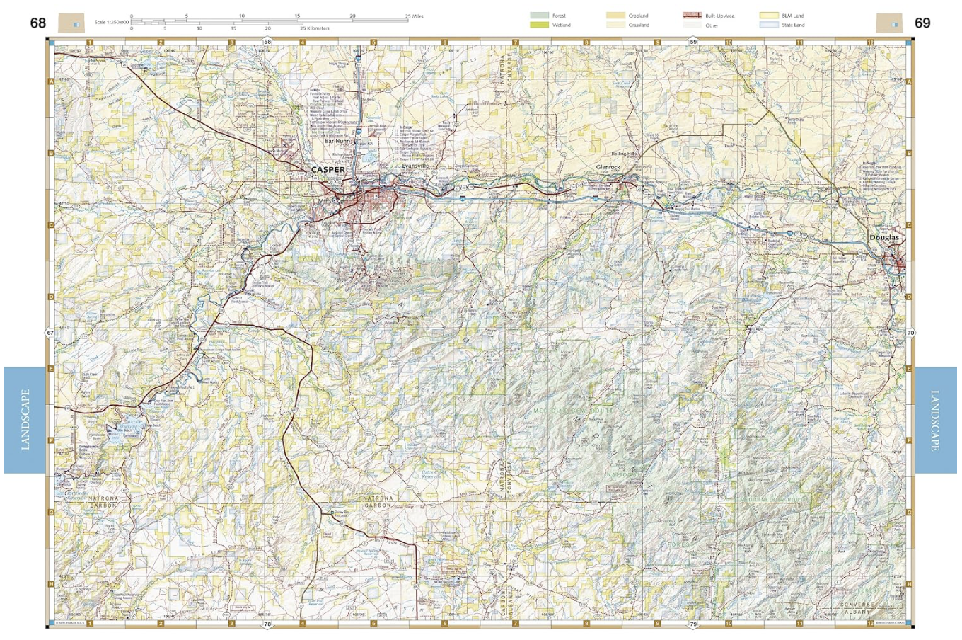 【T-MAPS】ワイオミング州ロード＆レクリエーション・アトラス Wyoming Road & Recreation Atlas