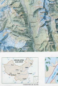 【T-MAPS】チョモランマ・トポマップ Mount Qomolangma (Sagarmatha) Topographic Map