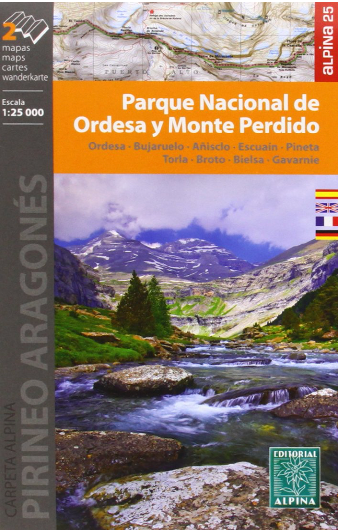 【T-MAPS】ピレネー・エリアマップ Parque Nacional de Ordesa y Monte Perdido