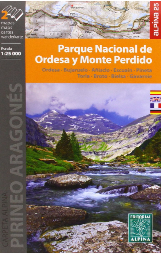 【T-MAPS】ピレネー・エリアマップ Parque Nacional de Ordesa y Monte Perdido