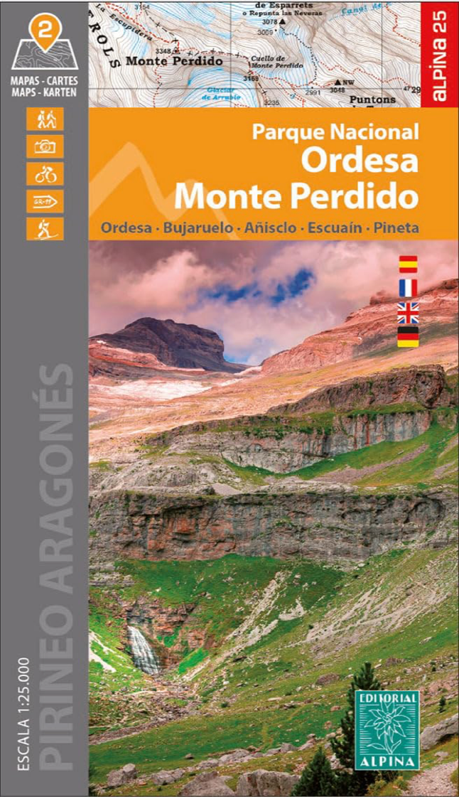 【T-MAPS】ピレネー・エリアマップ Parque Nacional de Ordesa y Monte Perdido
