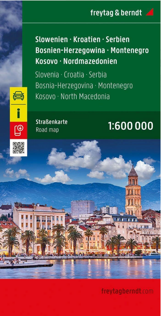 【T-MAPS】スロベニア・クロアチア Slovenia Croatia Serbia-Montenegro Bosnia-Hercegovina Macedonia